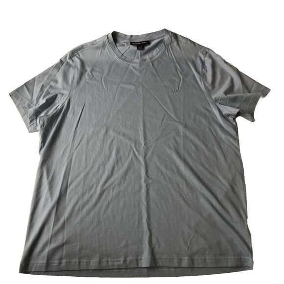 Michael Kors Mens Crew Neck T-Shirt Pale Blue Size XL NWT - Picture 1 of 13
